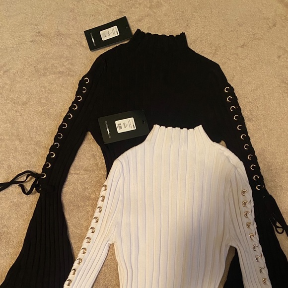 Next To Me Mock Neck Sweater - Black - Picture 6 of 8